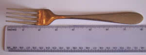 longitud de un tenedor