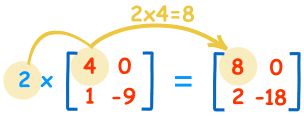 Multiplicación de una matriz por una constante