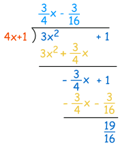 división larga de polinomios