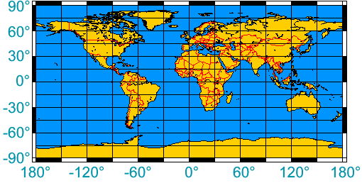 proyección mapa