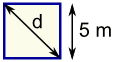 ejemplo de diagonal de un cuadrado