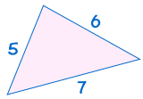 triángulo 5,6,7