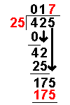 división paso 13