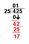 división paso 9