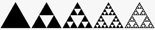 Pasos a seguir para hacer el triángulo de Sierpinksi
