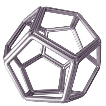 dodecaedro tubular de acero