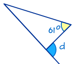 teorema del ángulo exterior 61 interior, d exterior