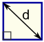 diagonal de un cuadrado