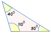 triángulo 40,110,30