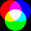 círculos de colores RGB