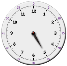 Reloj manecillas digitales online